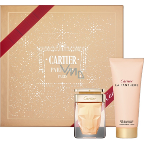 Cartier La Panthere perfumed water 50 ml + body cream 100 ml, cosmetic set