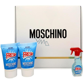 Moschino Fresh Couture eau de toilette 5 ml + shower gel 25 ml + body lotion 25 ml, gift set