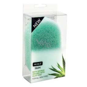 Nuagé Skin Aloe Vera bath sponge containing Aloe Vera for all skin types 11 x 7 cm