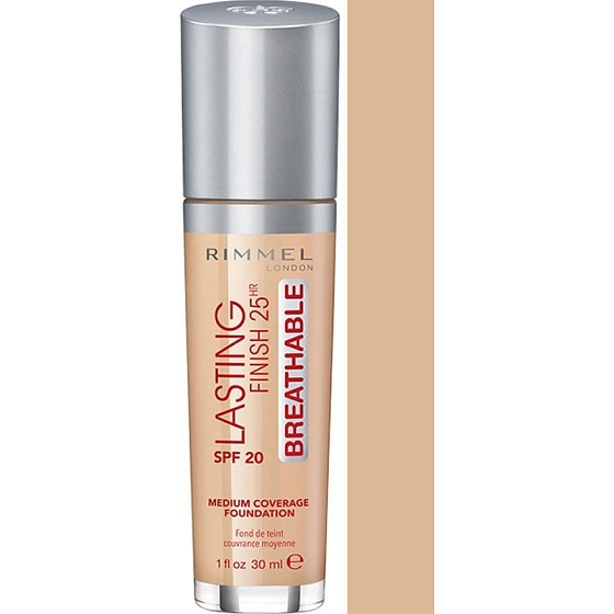 Rimmel London Lasting Finish Breathable Foundation Makeup 103 True Ivory 30 ml