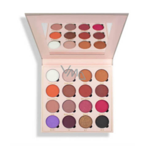 Makeup Obsession palette mix of 16 pigmented eye shadows, of which 7 matt, 6 glossy and 2 matt with glitter shade Belle Jorden 20.8 g