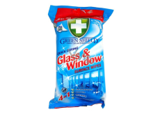 Green Shield 4in1 Windows and glass surfaces wet cleaning wipes 70 pieces