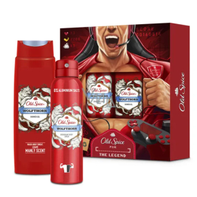 Old Spice Wolfthorn Gamer deodorant spray 150 ml + shower gel 250 ml, cosmetic set for men