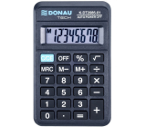 Donau Tech Pocket Calculator 8 digits black 114 x 69 x 18 mm