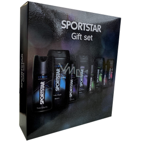 Sportstar Men Ice Blue shower gel 300 ml + deodorant spray 150 ml, cosmetic set for men