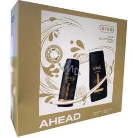 Str8 Ahead deodorant spray 150 ml + shower gel 250 ml, cosmetic set for men