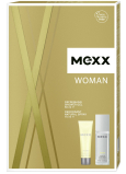 Mexx Woman perfumed deodorant glass 75 ml + shower gel 50 ml, cosmetic set for women