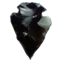 Obsidian pendant arrow natural stone 3,8-5 cm, stone of rescue