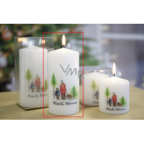 Lima Christmas card candle cylinder 70 x 150 mm 1 piece
