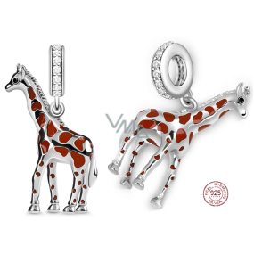 Charm Sterling silver 925 Giraffe, animal bracelet pendant