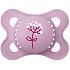 Mam Original silicone orthodontic pacifier 0+ months Purple with flower