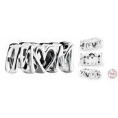 Charm Sterling silver 925 Mom, bead on bracelet letters