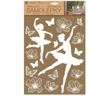 Wall stickers white ballerinas 27,5 x 41 cm