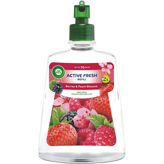 Air Wick Active Fresh Replacement Refill Forest Berries & Peach Blossom, 228 ml