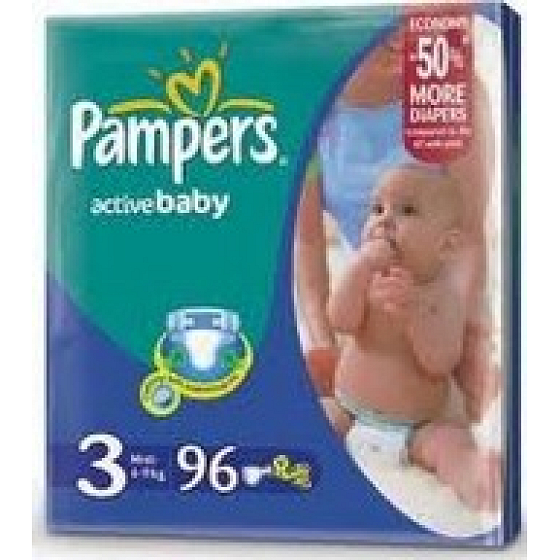 Pampers Active Baby 3 Midi 4-9 kg diaper panties 96 pieces