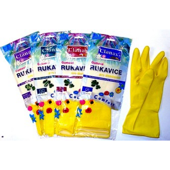 Clanax Comfort rubber gloves size S