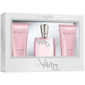 Lancome Miracle perfumed water for women 30 ml + shower gel 50 ml + body lotion 50 ml, gift set