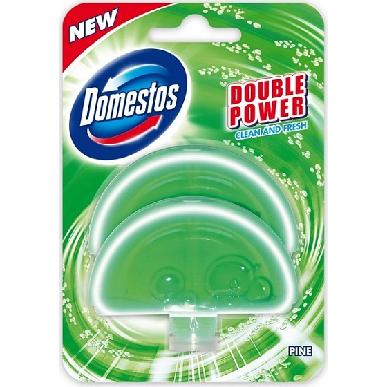 Domestos Double Power Clean and Fresh Pine WC liquid block refill 2 x 60 ml