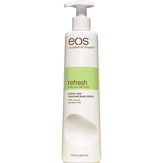 Eos Refresh Active Care moisturizing body lotion for hands and body 354 ml