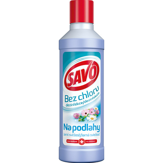Savo Spring Freshness Chlorine-Free Liquid Cleaning and Disinfecting Floor Cleaner 1 l