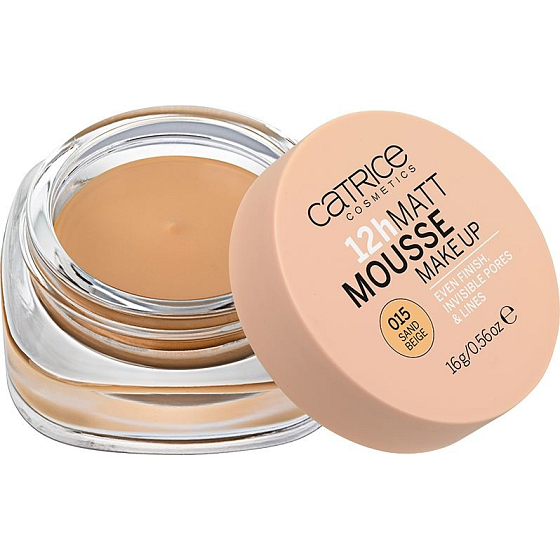 Catrice Matt Mousse 12h Make Up matte foam make-up 015 Sand Beige 16 g
