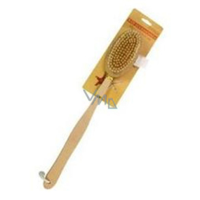 Best Choice Body bath brush with removable wooden handle 41 cm
