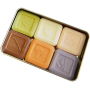 Le Blanc Orange, Olive, Vanilla, Rose, Lavender, Lily of the valley Tour Eiffel natural soap solid in box 6 x 25 g