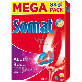 Somat All In 1 8 Actions dishwasher tablets 84 pieces