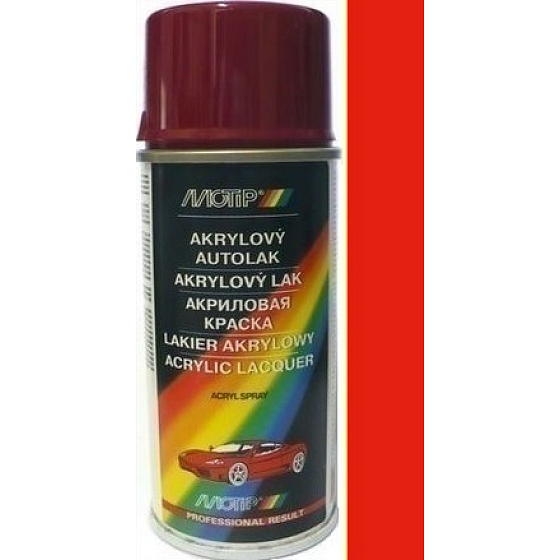 Motip Škoda Acrylic car paint spray SD 8165 Red pepper 150 ml