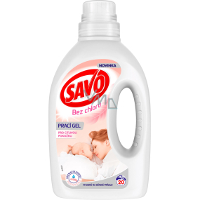 Savo Chlorine-free Sensitive washing gel for sensitive skin 20 doses 1 l