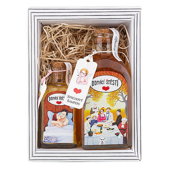 Bohemia Gifts Home Happiness - Argan shower gel 250 ml + bath salt 110 g cosmetic set