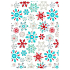 Ditipo Gift wrapping paper 70 x 150 cm Christmas white colored snowflakes