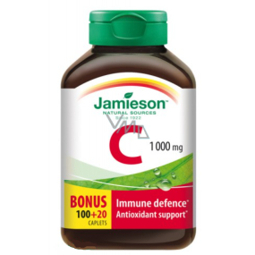 Jamieson Vitamin C contributes to the normal function of the immune system 1000 mg dietary supplement 120 tablets