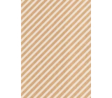Ditipo Gift Wrapping Paper 70 x 200 cm KRAFT White Stripes