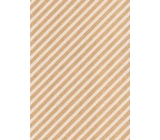 Ditipo Gift wrapping paper 70 x 200 cm KRAFT white stripes