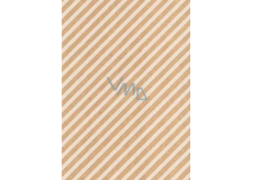 Ditipo Gift wrapping paper 70 x 200 cm KRAFT white stripes