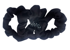 Hair bands textile black 7 cm 3 pieces