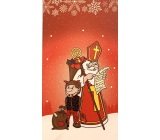 Nekupto Christmas Bag Santa Claus Red 180 x 360 mm