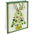 Nekupto Gift paper bag 32.5 x 26 x 13 cm Christmas green tree