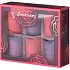 Emocio Dark Plum & Rose - Dark plum and rose scented candle glass 6 pieces 50 x 63 mm, gift set