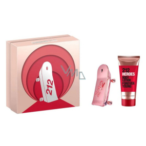 Carolina Herrera 212 Heroes for Her eau de parfum 50 ml + body lotion 100 ml, gift set for women