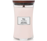 WoodWick Sheer Tuberose - Fine Tuberose scented candle with wooden wick and lid glass large 609,5 g