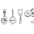 Sterling silver 925 Harry Potter - Frosty + cubic zirconia, 2in1 pendant for bracelet