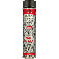 Motip Rallye universal acrylic lacquer, black matte, 600 ml