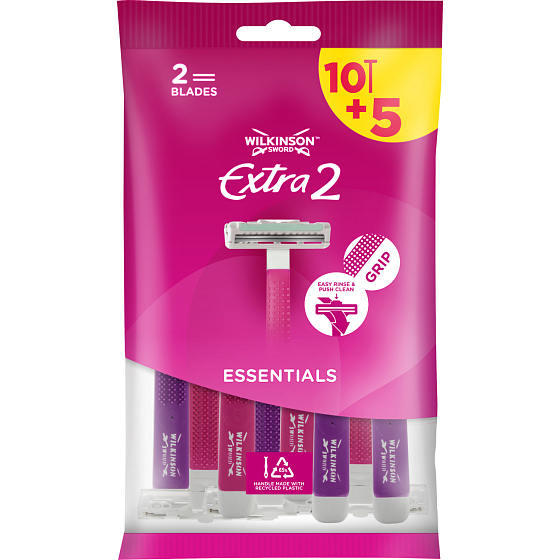 Wilkinson Sword Extra2 Beauty Disposable Razors 10+5 pcs