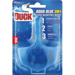 Duck Aqua Blue Blue water effect 3in1 Toilet hanging cleaner 40 g