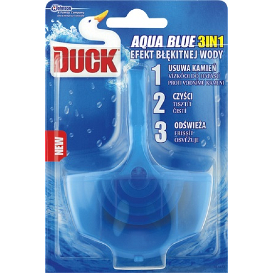 Duck Aqua Blue Blue water effect 3in1 Toilet hanging cleaner 40 g