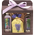 Bohemia Gifts Lavender La Provence shower gel 100 ml + Oil bath 100 ml + bath salt 150 g, cosmetic set
