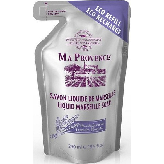 Ma Provence Bio Lavender Flowers Liquid Soap Refill 250 ml