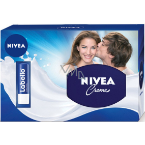 Nivea Intensive cream 250 ml + Labello Classic Care lip balm 4.8 g, cosmetic set for women